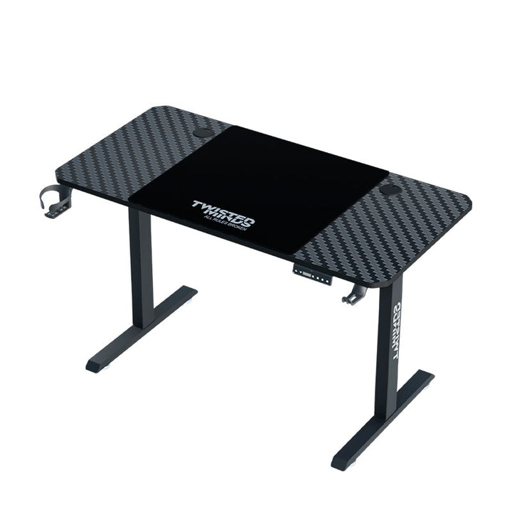Twisted Minds Paradox Adjustable Gaming Desk, 120*60 cm, 600*600*3mm - Black - Tashqila