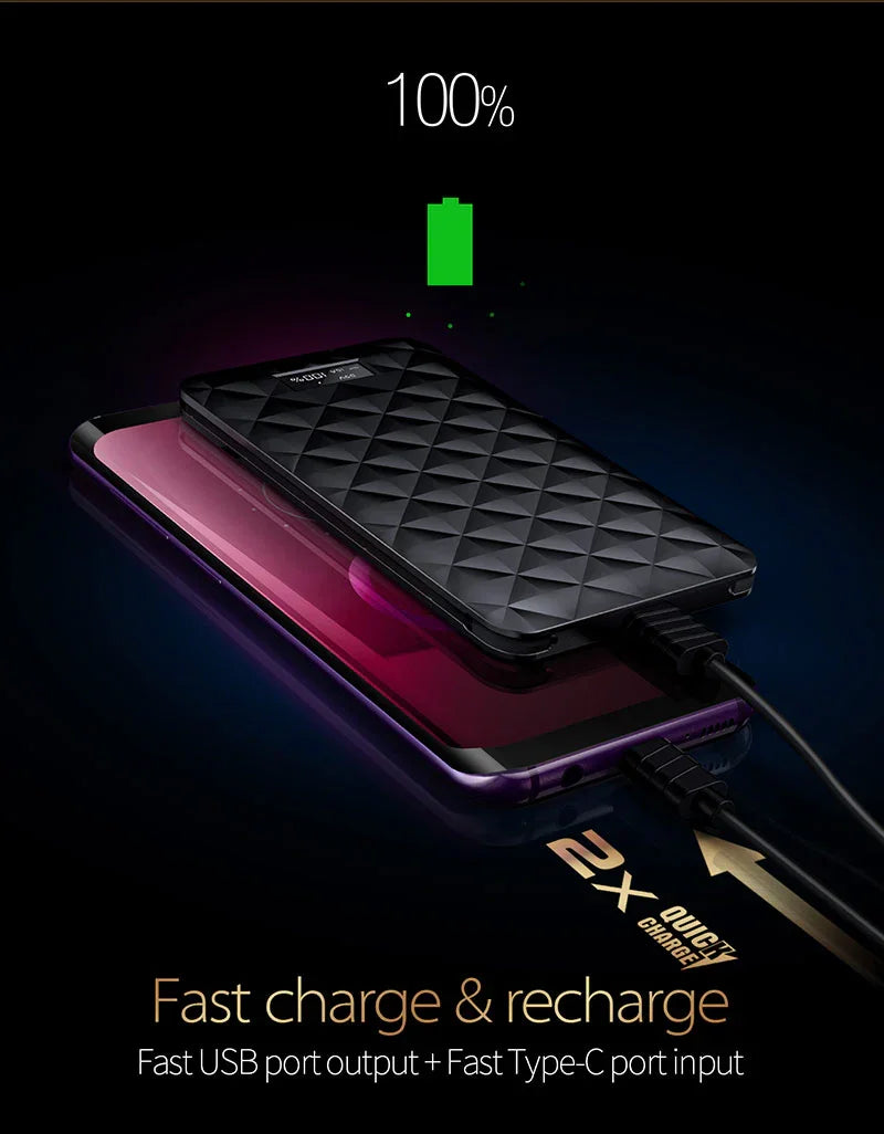 iWalk Trio 2 10000mAh With In-Built Cables - Black - Tashqila