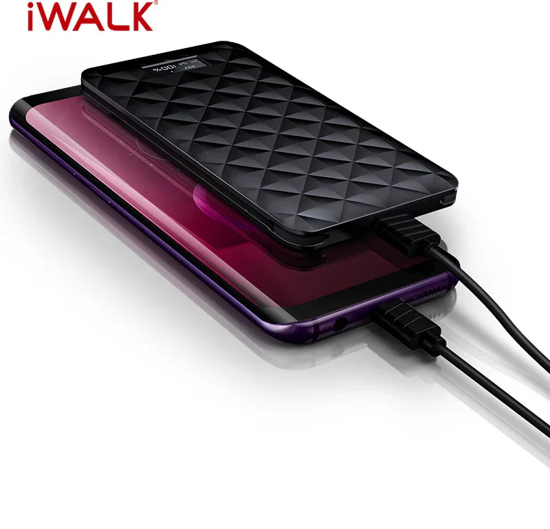 iWalk Trio 2 10000mAh With In-Built Cables - Black - Tashqila