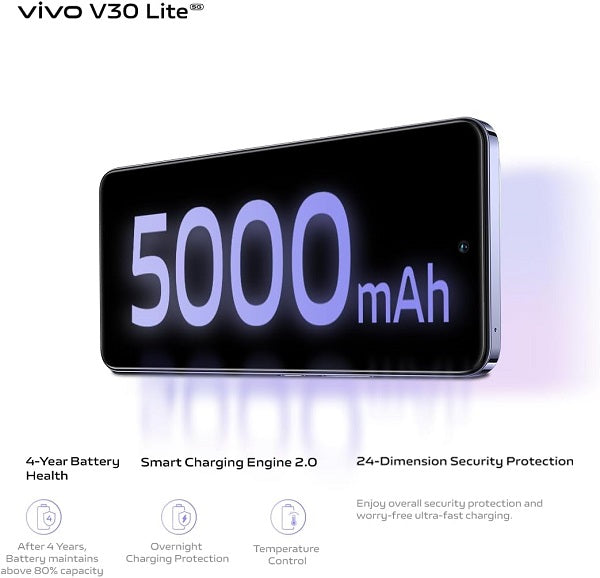 Vivo Mobile V30 Lite 12GB 256GB 5G - Leather Purple