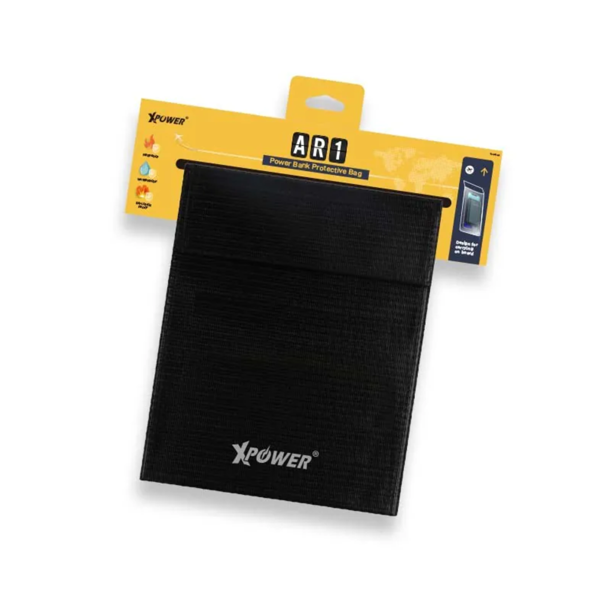 Xpower Protective Bag for Powerbank, Square Black