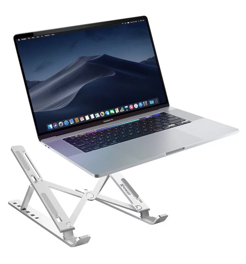 XPower Foldable Laptop Stand - Silver