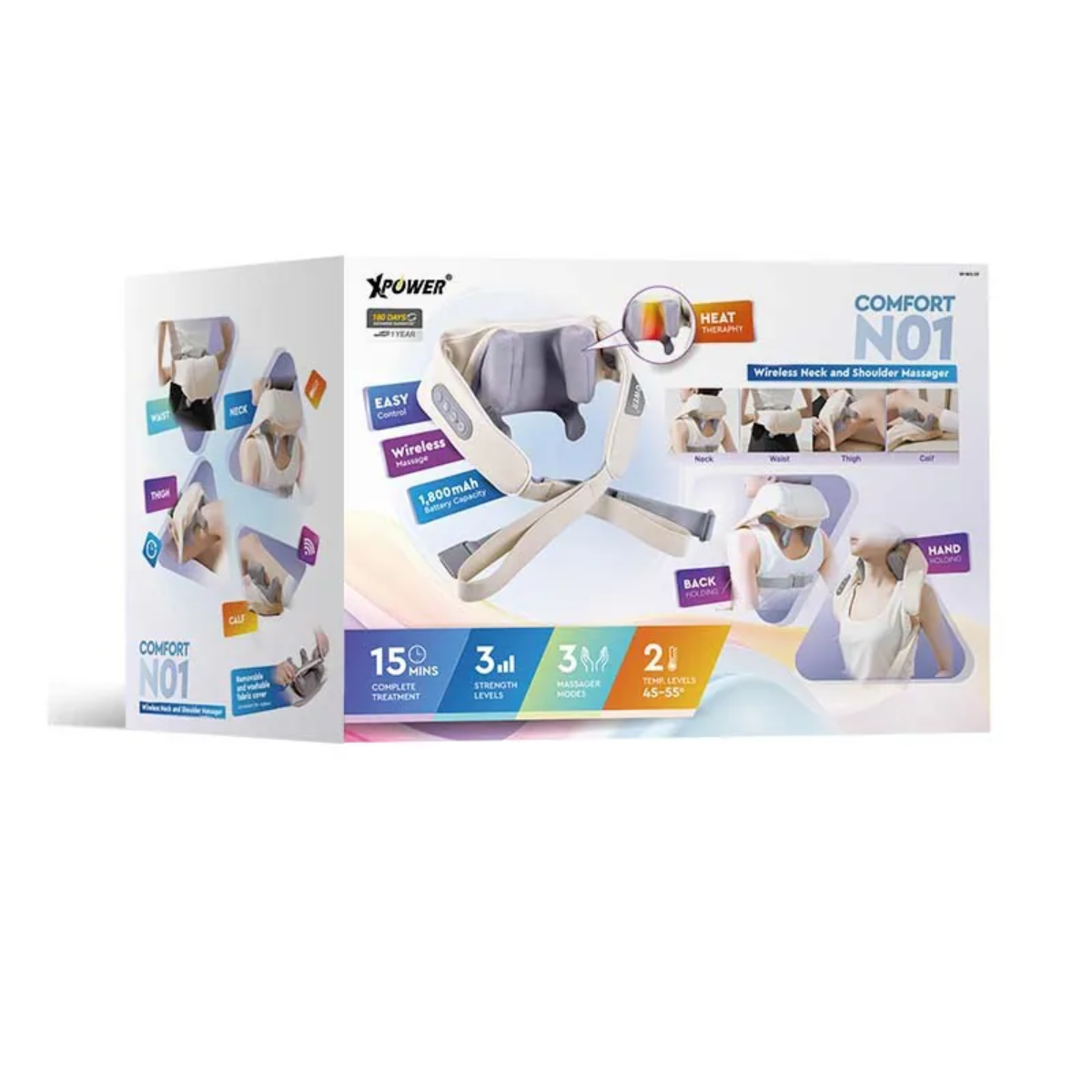Xpower Wireless Neck & Shoulder Massager N01