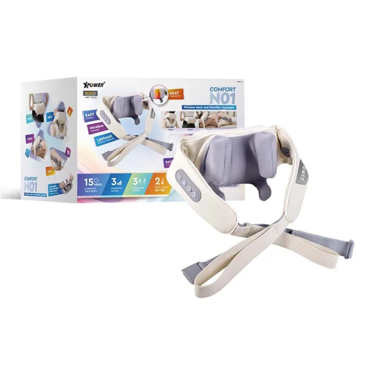 Xpower Wireless Neck & Shoulder Massager N01