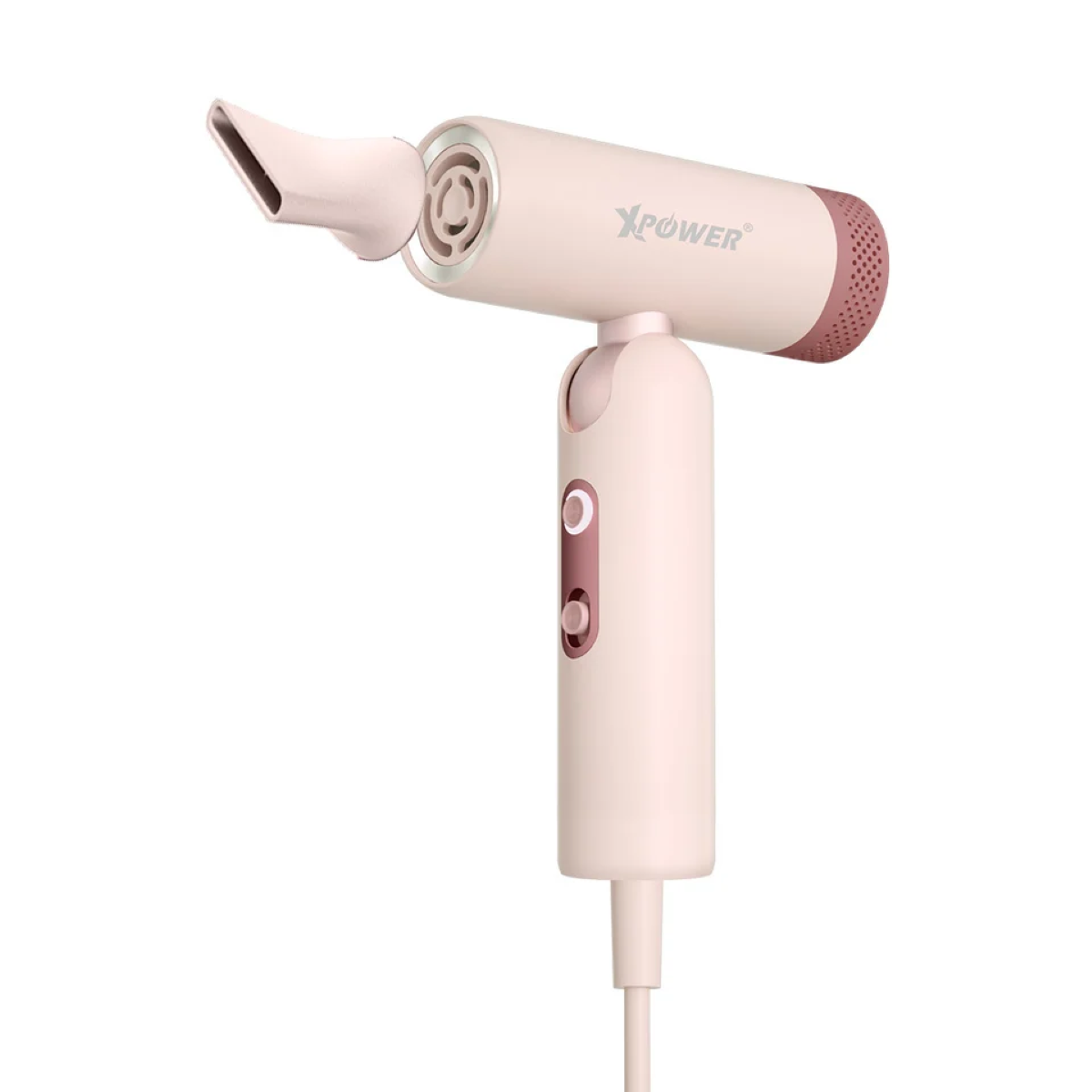 Xpower Powerfine Foldable Hair Dryer, Gray