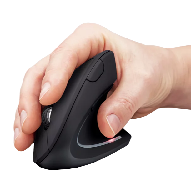 XPower Ergonomic Wireless Vertical Mouse - Black