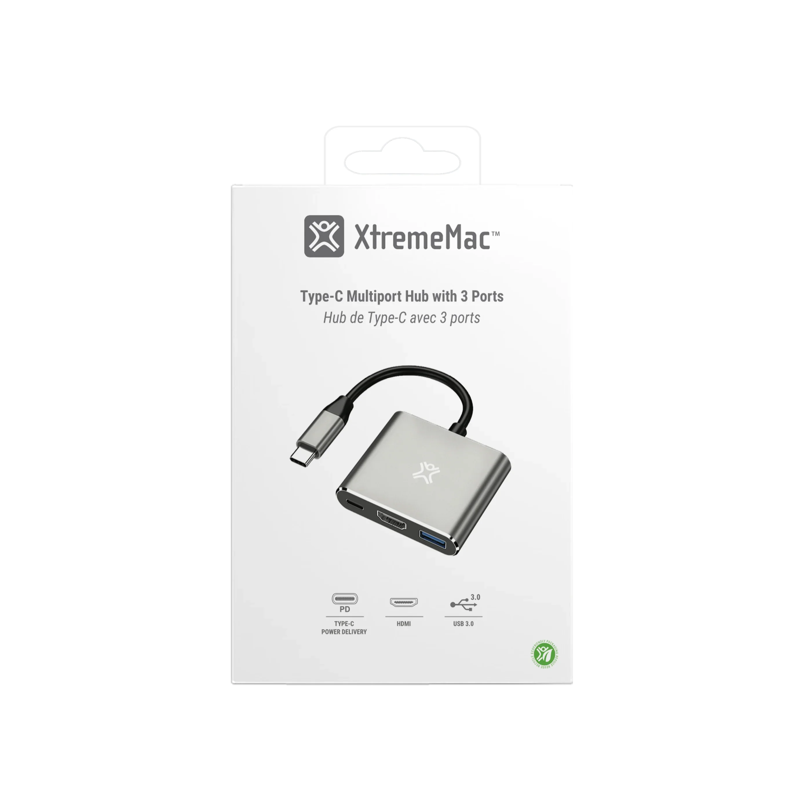 XtremeMac Type-C 3 In 1 Hub