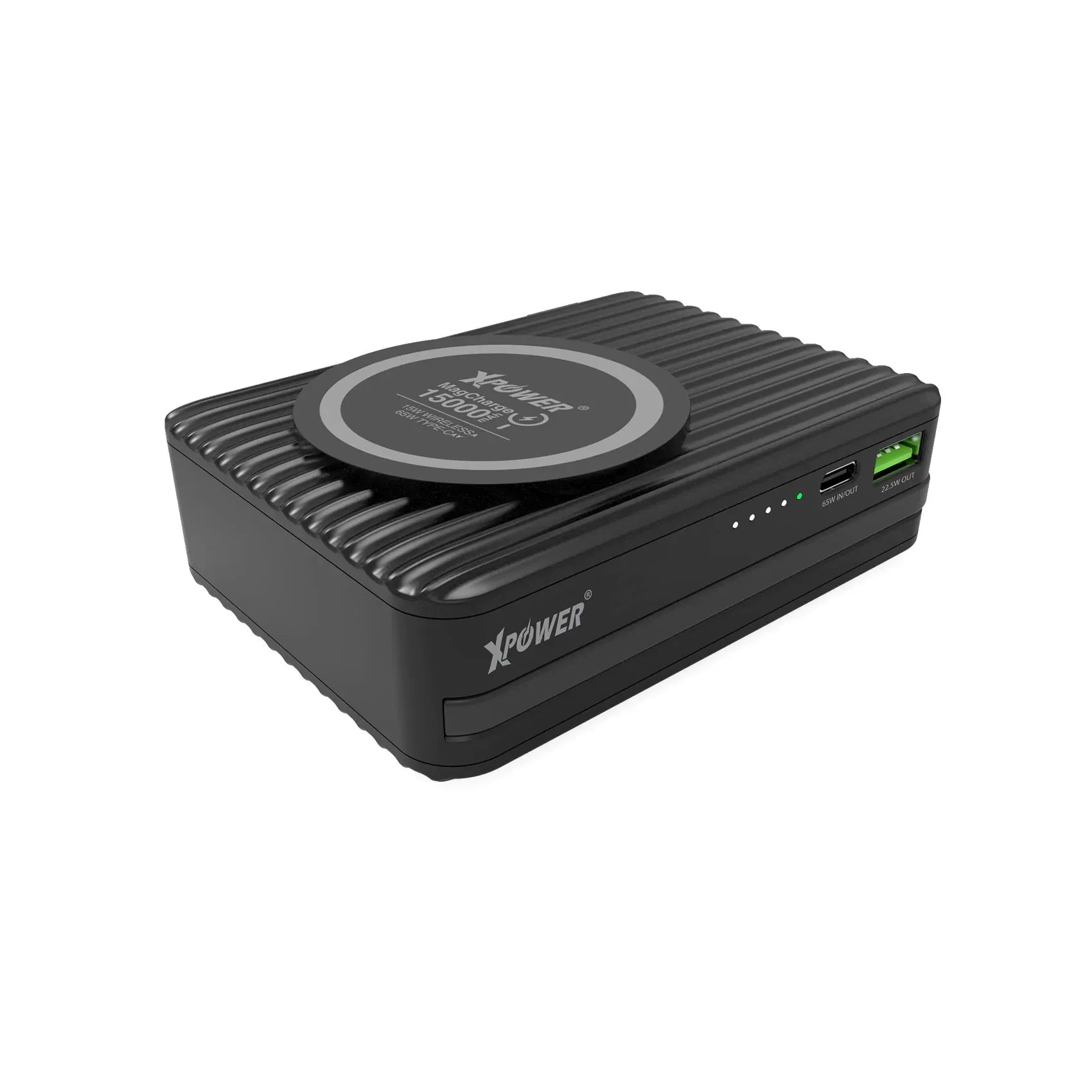 Xpower 15000mah 65w 3in1 Wireless Power Bank And Charger - Black - Tashqila