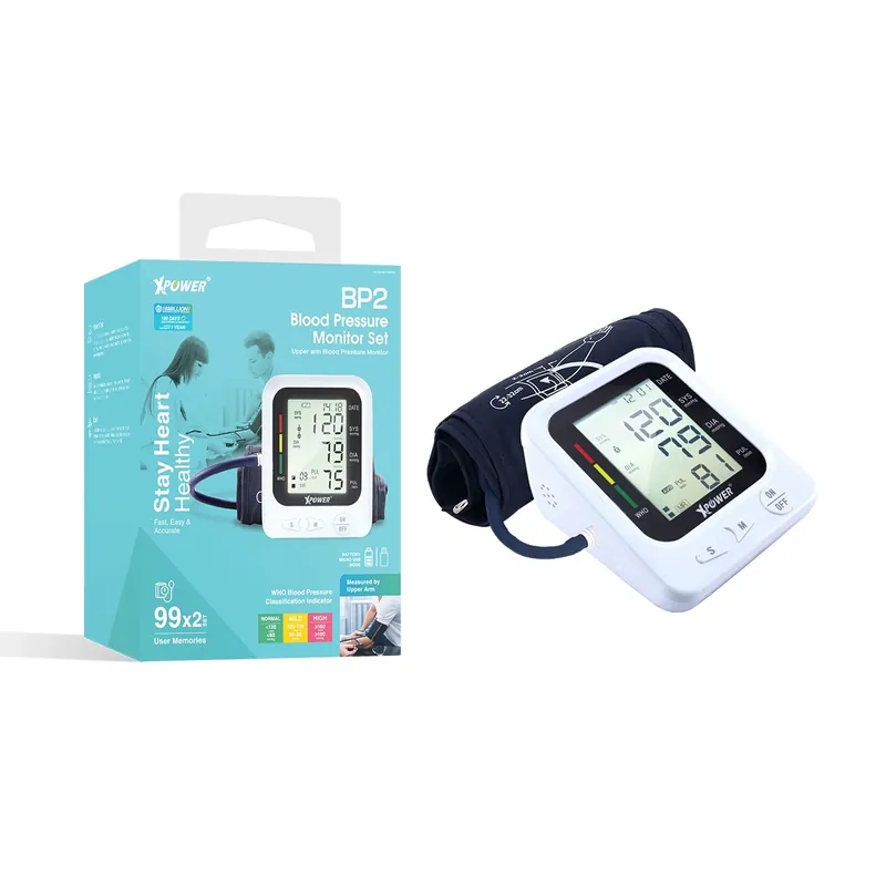 Xpower Blood Pressure LCD Monitor - White