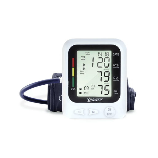 Xpower Blood Pressure LCD Monitor - White