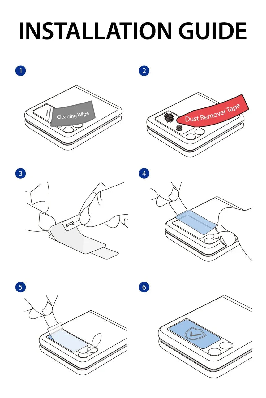 Araree Sub Core Front Screen Glass For Samsung Galaxy Z FliP 3 - Clear - Tashqila