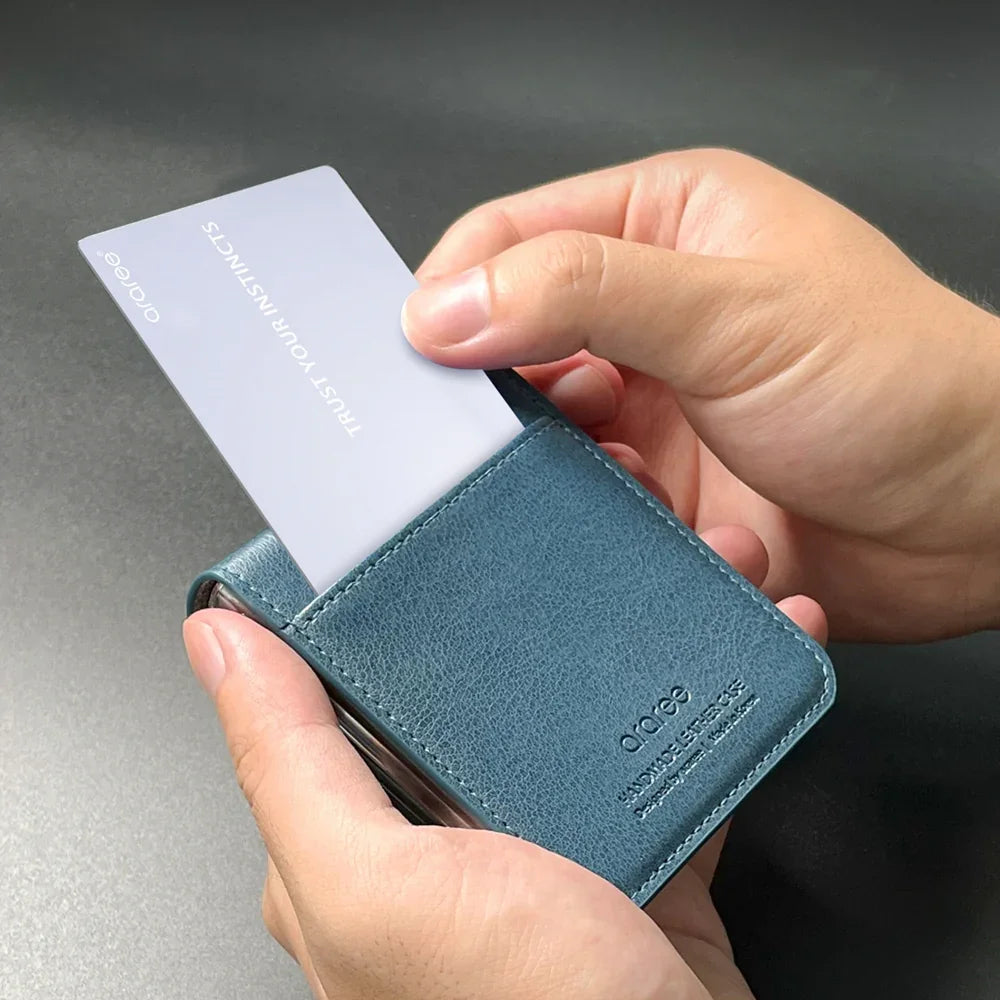 Araree Mustang Diary Case For Z FliP 4 - Ash Blue - Tashqila