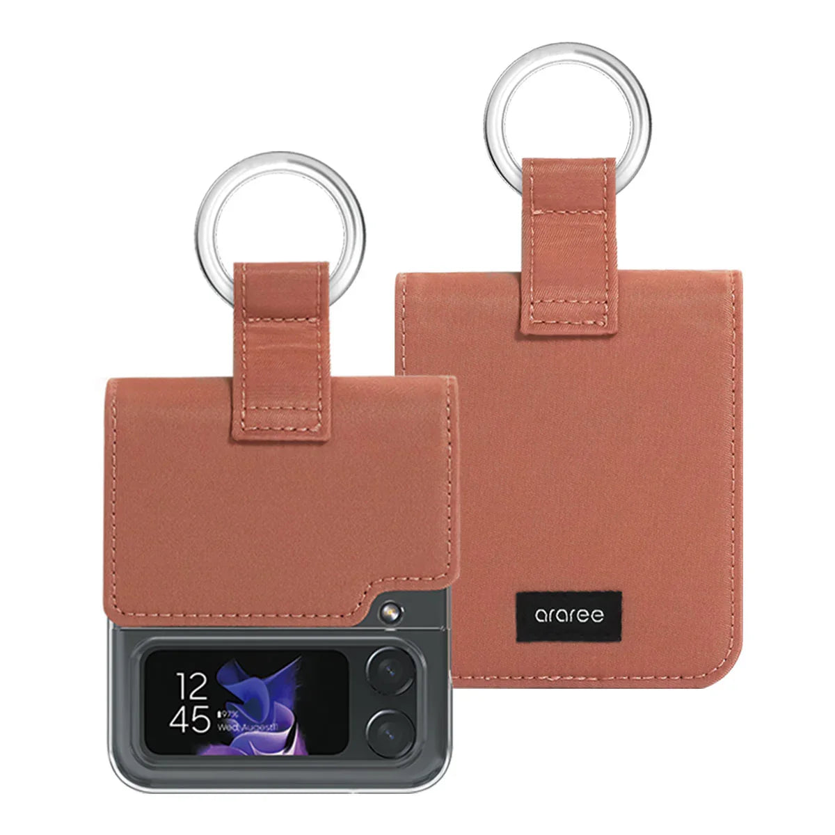 Araree Ring Diary Case For Z FliP 4 - Indie Pink - Tashqila