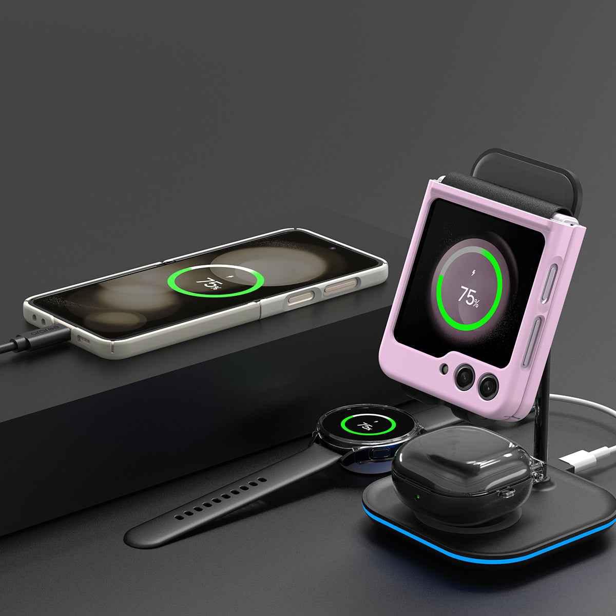 Araree Z Flip 5 Aero Flex Case With Dual Layer Protection - Lavender