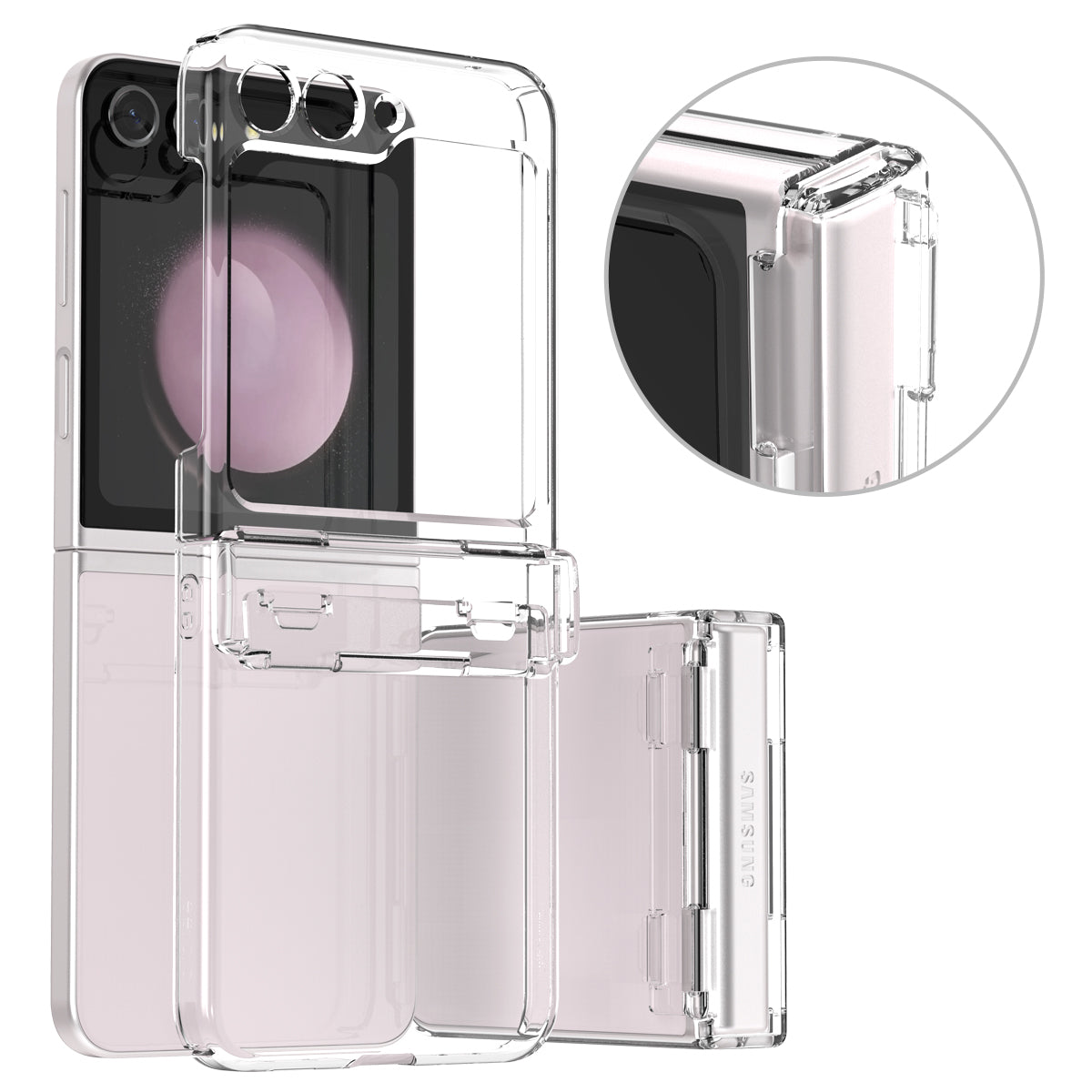 Araree Z Flip 5 Nukin 360 With Hinge Protection Case - Clear