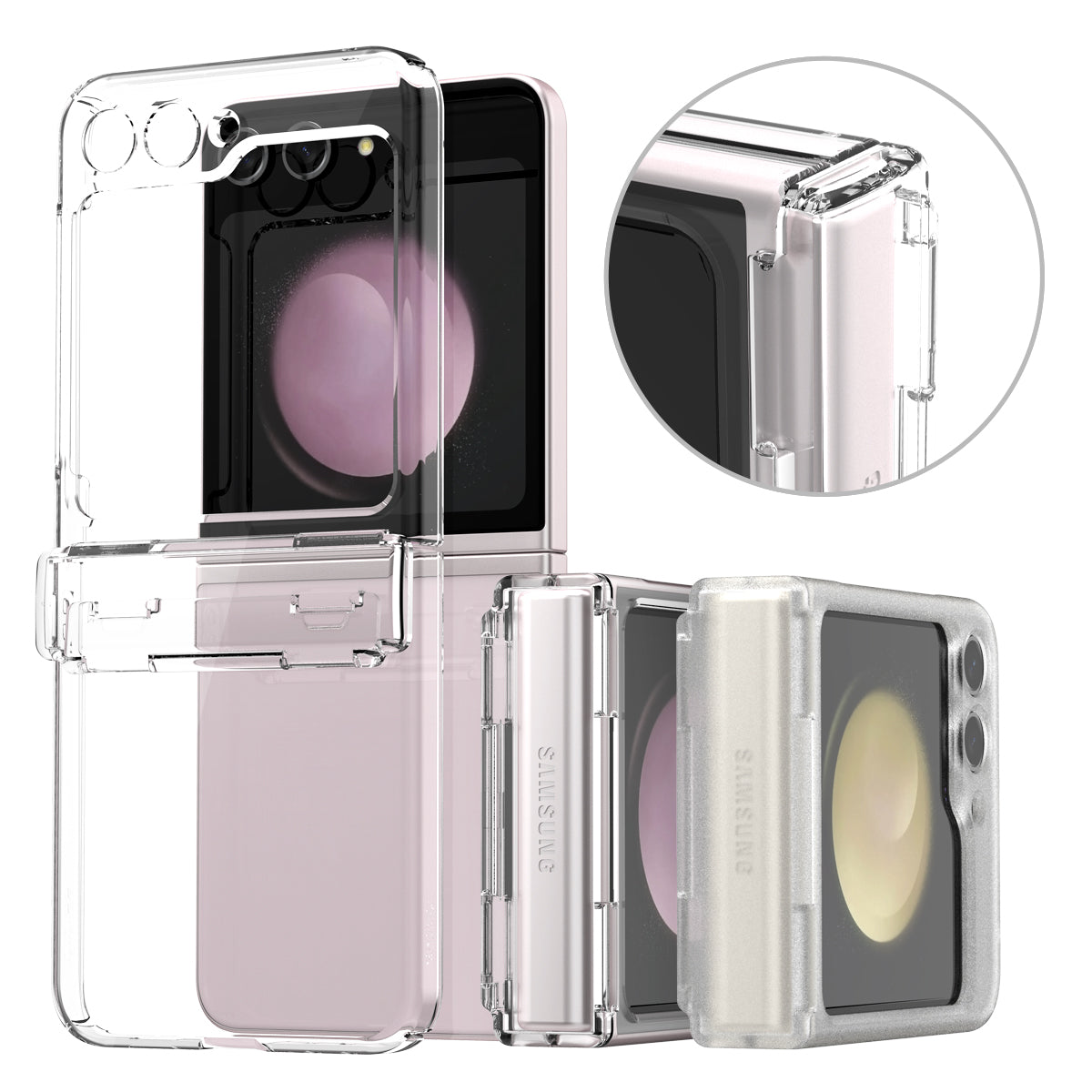 Araree Z Flip 5 Nukin 360 With Hinge Protection Case - Clear