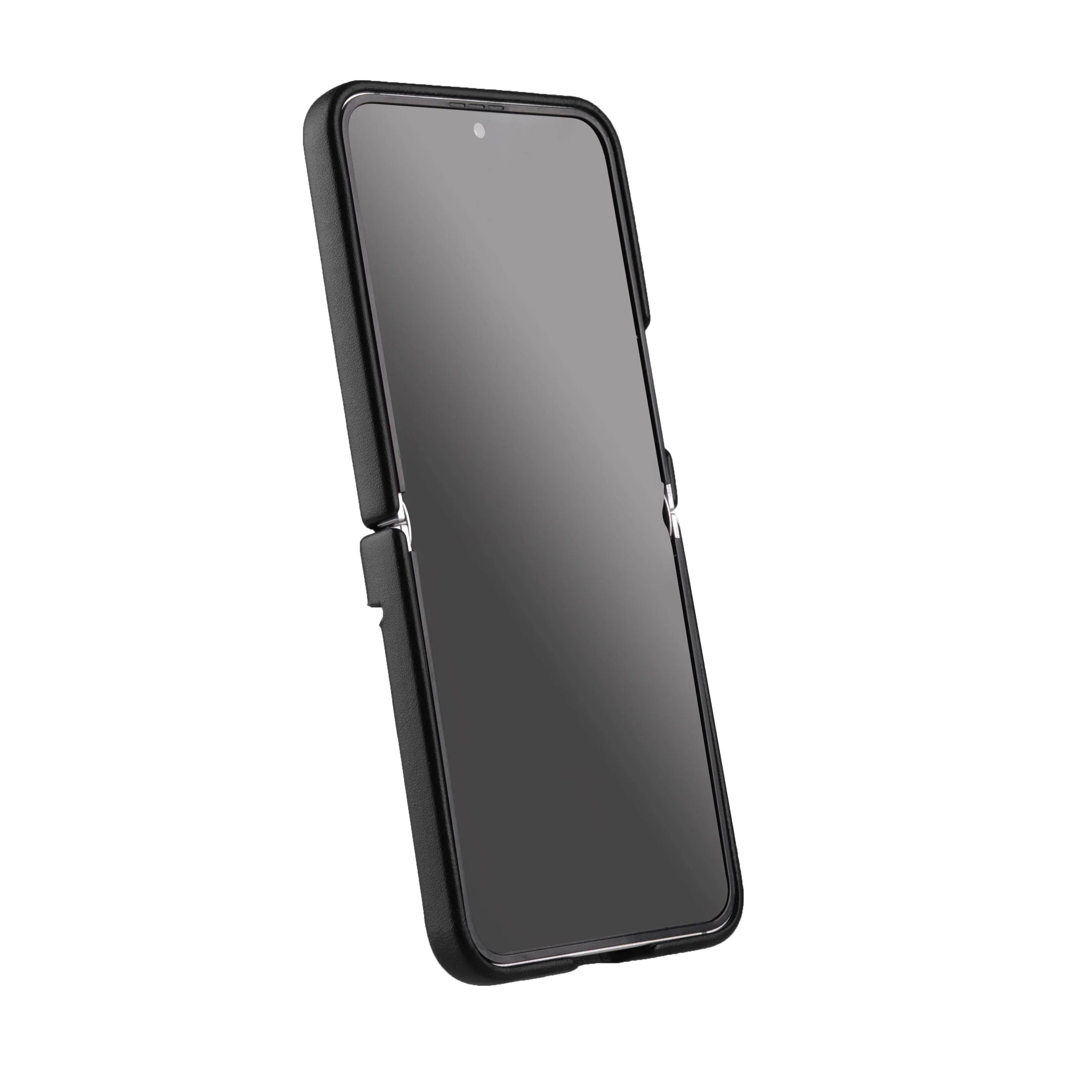 Melkco Galaxy Z Flip6 Origin Series PU Leather Regal Snap Cover - Black - Tashqila