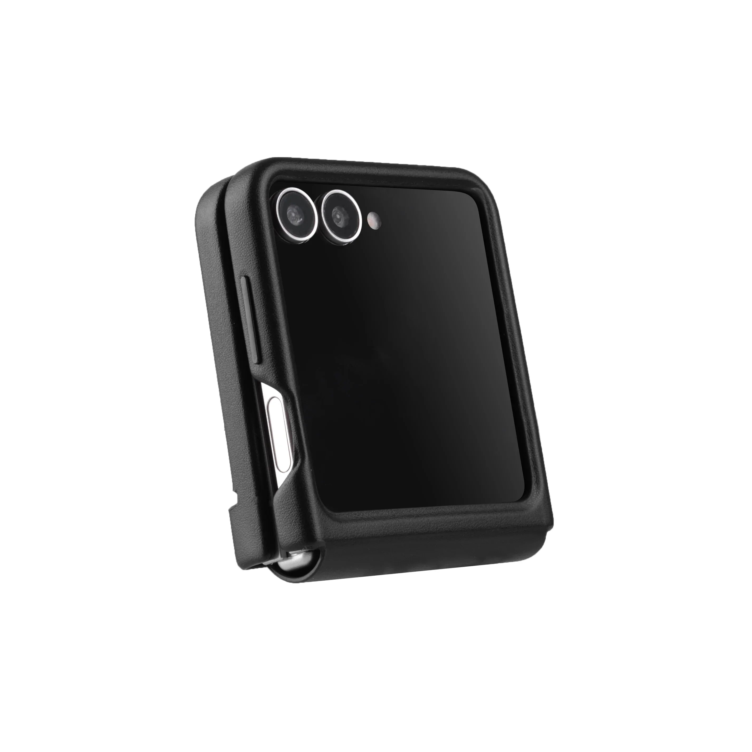 Melkco Galaxy Z Flip6 Origin Series PU Leather Regal Snap Cover - Black - Tashqila