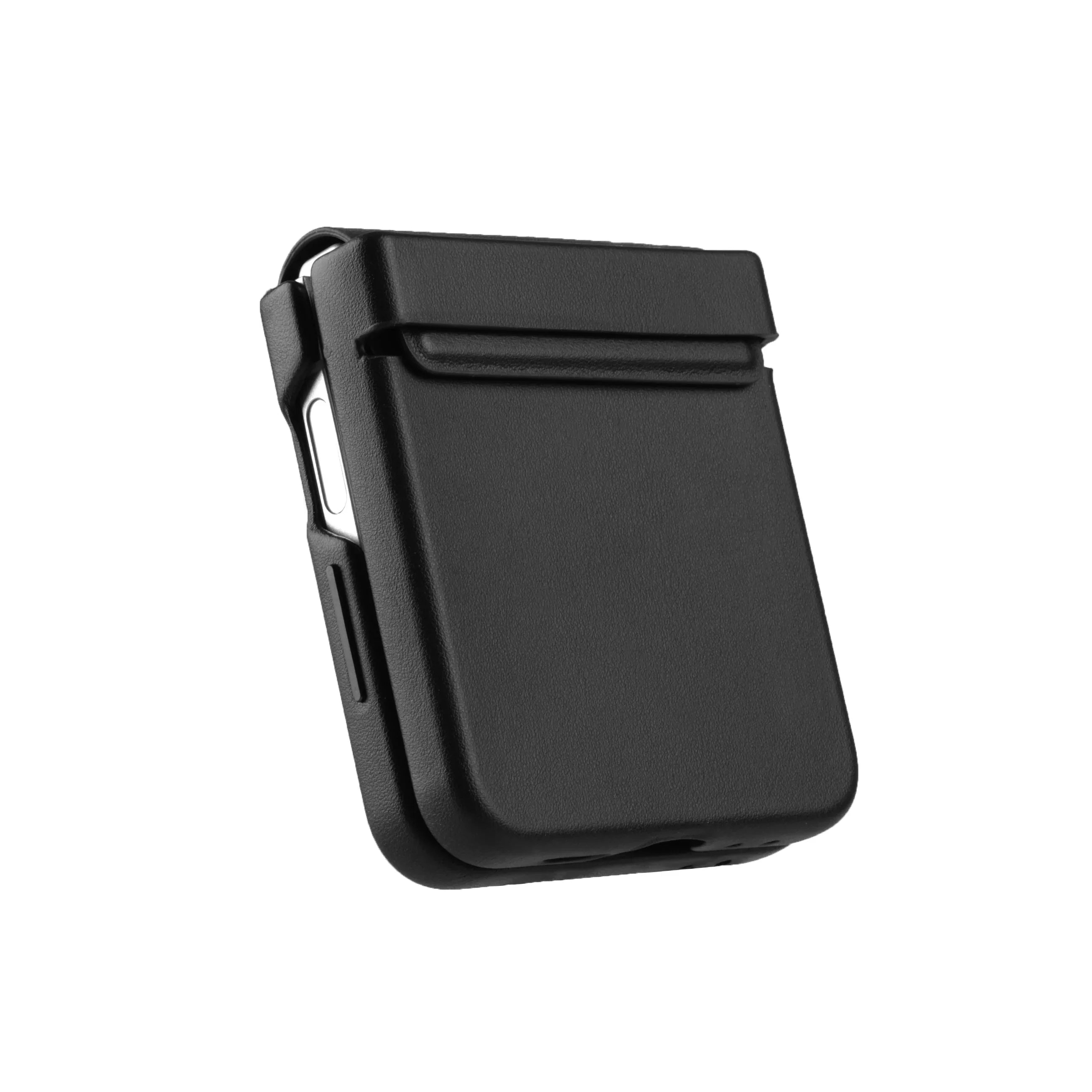 Melkco Galaxy Z Flip6 Origin Series PU Leather Regal Snap Cover - Black - Tashqila