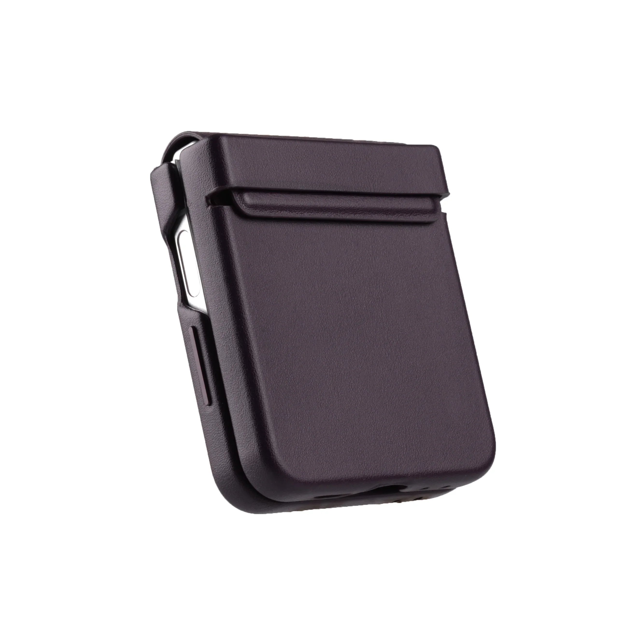 Melkco Galaxy Z Flip6 Origin Series PU Leather Regal Snap Cover - Dark Purple - Tashqila