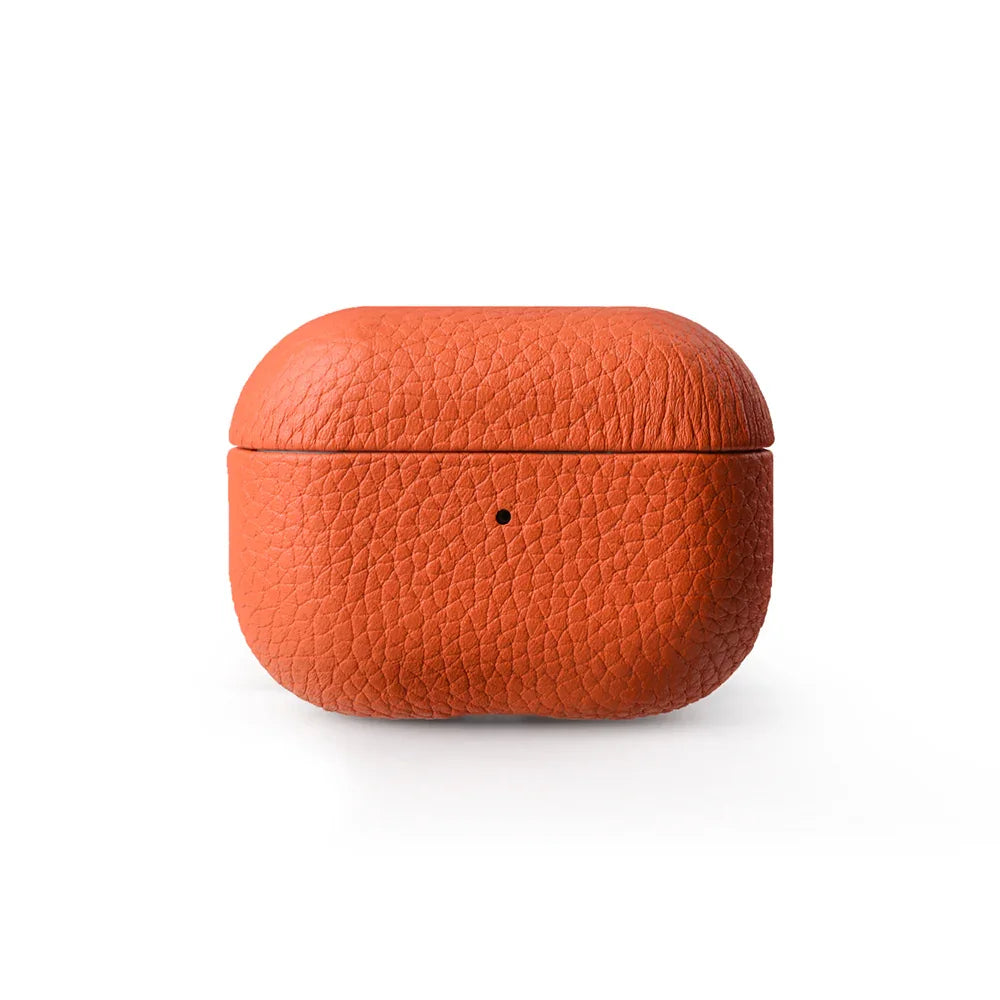 Melkco Airpod Pro 2 Origin Series Premium Leather Cover - Orange - Tashqila