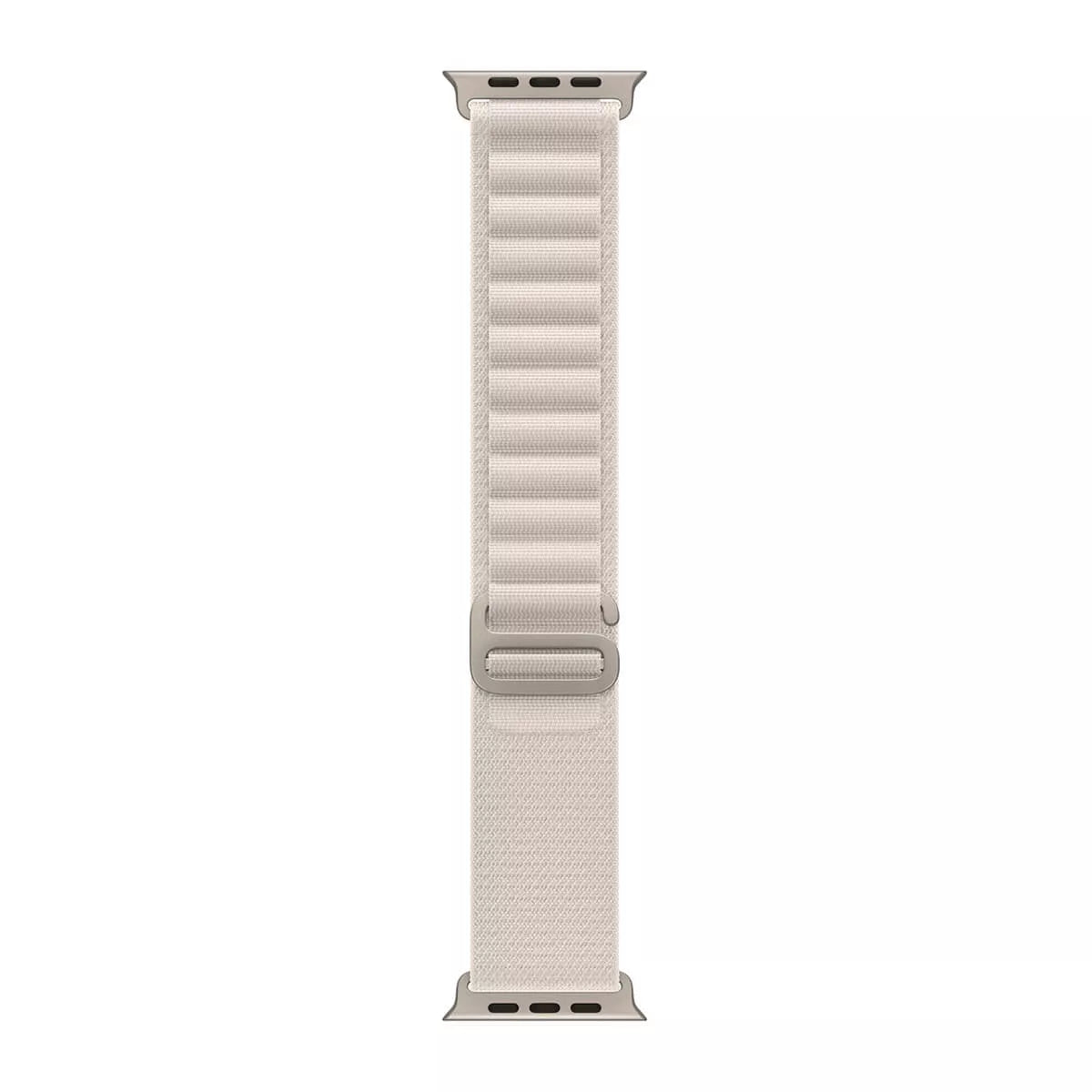 Apple Watch Ultra GPS + Cellular, 49mm Titanium Case with Starlight Alpine Loop – Medium