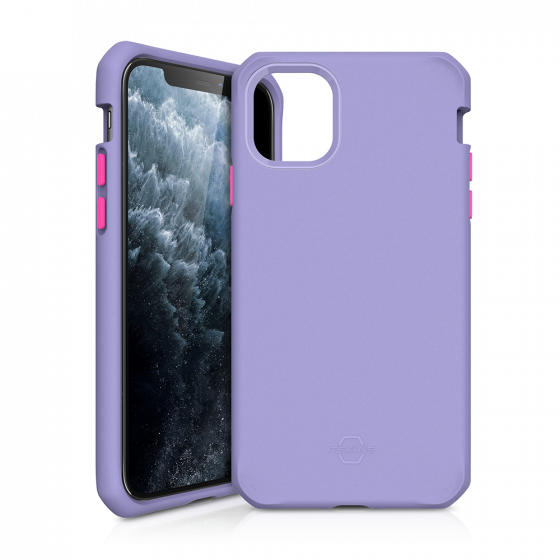 Itskins Supreme Solid Case Anti Shock Up To 3 Mtr For iPhone 11 Pro (5.8) - Light Purple & Fushia