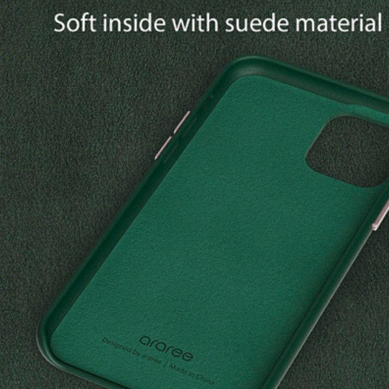 Araree Pellis Leather Case For iPhone 13 Pro Max - Green