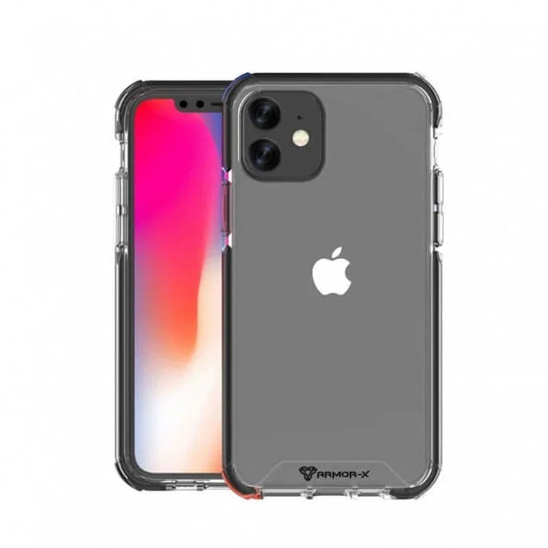 Armor-X Cbn Protective Case Military Grade 2 Mtr Shockproof For iPhone 12 Mini - Black - Tashqila