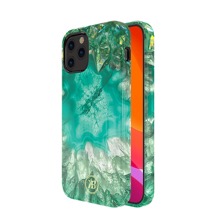 iPhone 12 Pro Max Kingxbar Jade Splash Case - Green