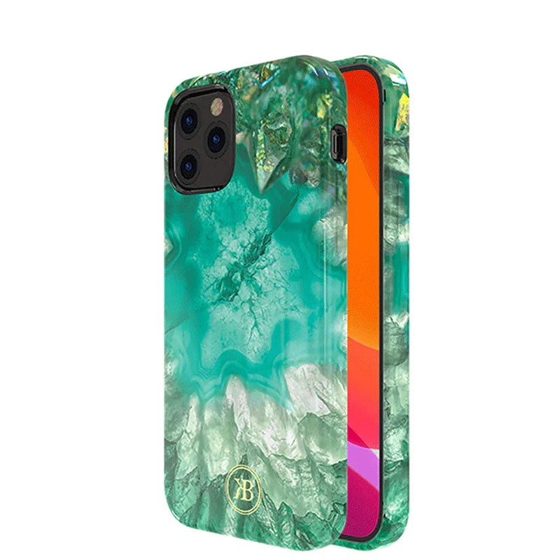iPhone 12 Pro Max Kingxbar Jade Splash Case - Green - Tashqila