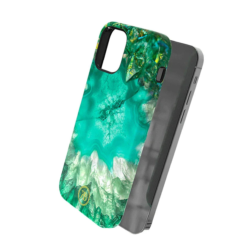 iPhone 12 Pro Max Kingxbar Jade Splash Case - Green - Tashqila