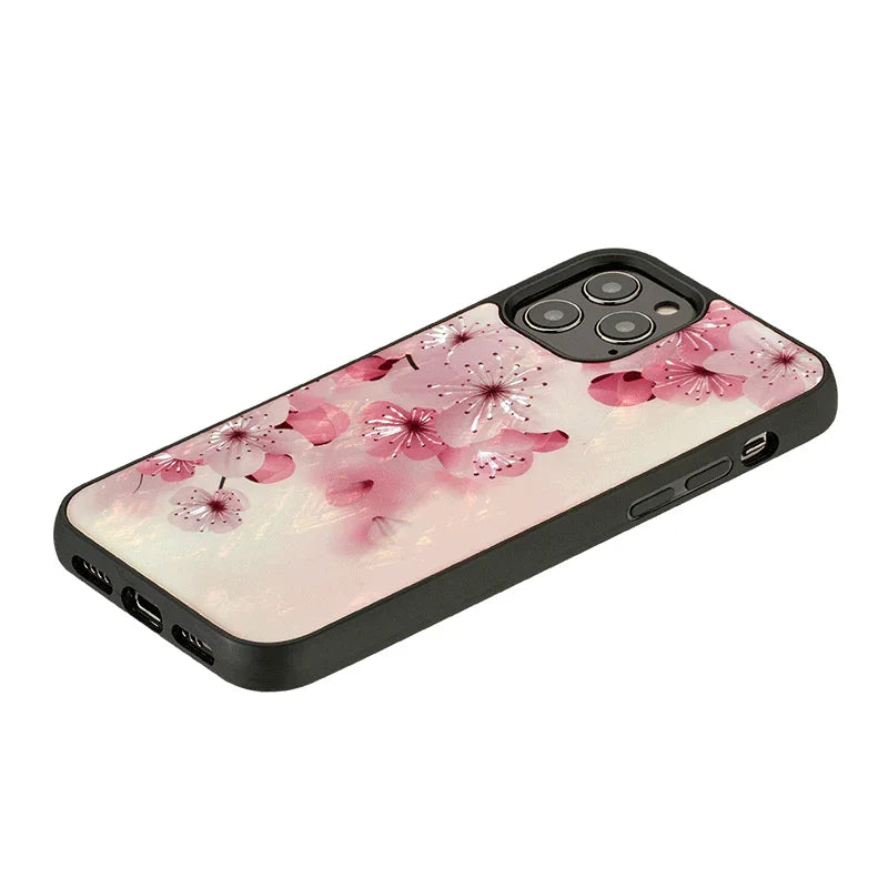 Ikins Case For iPhone 12 / 12 Pro - Lovely Cherry Blossom - Tashqila