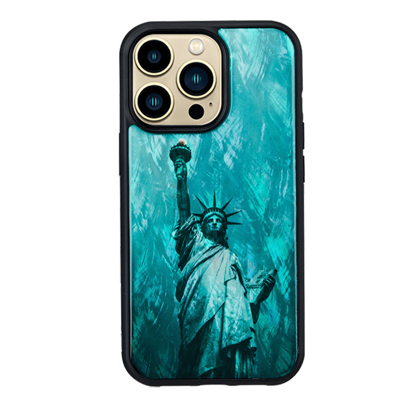 Ikins Series Cover For iPhone 13 Pro Max - Statue Of Liberty