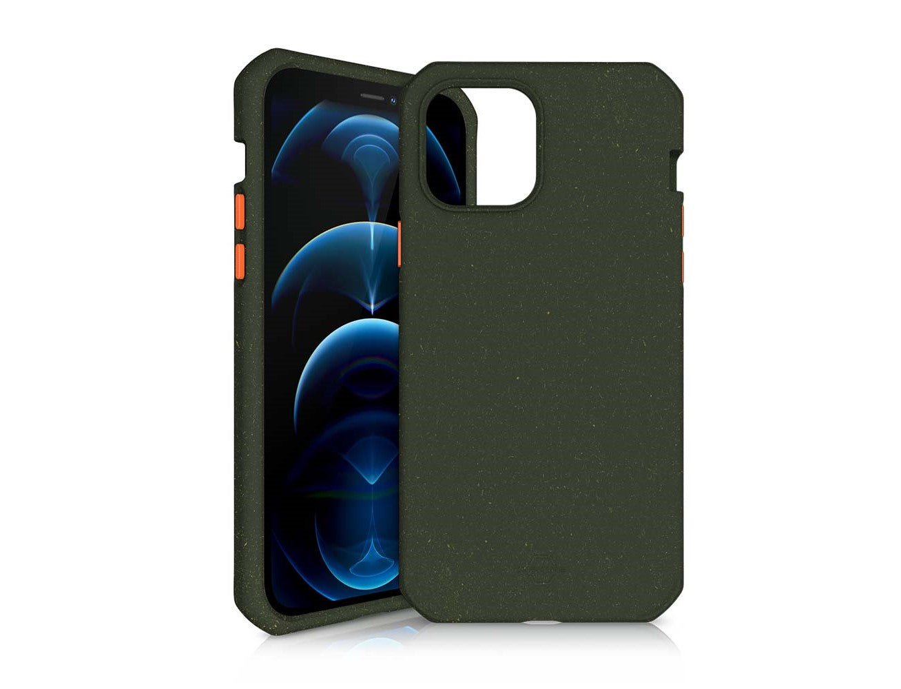 Itskins Feroniabio Summit Case For iPhone 12 / 12 Pro 3M Anti Shock - Kaki And Orange