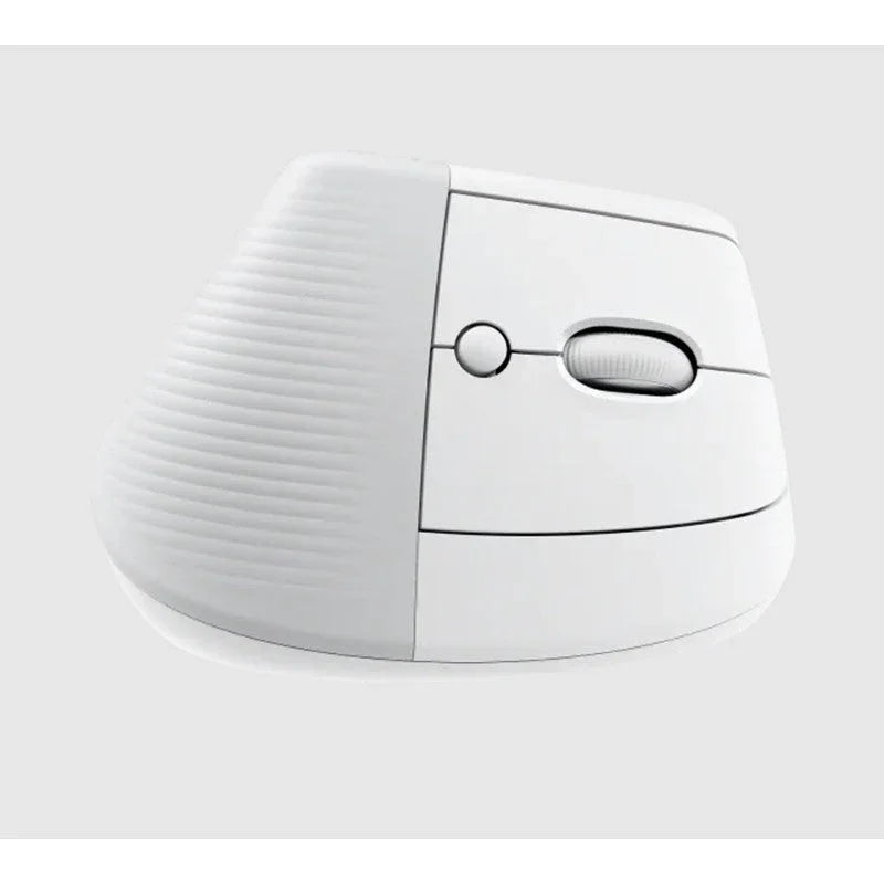 Logitech Lift Vertical Ergonomic W/L & BT Mouse - Pale Grey - Tashqila