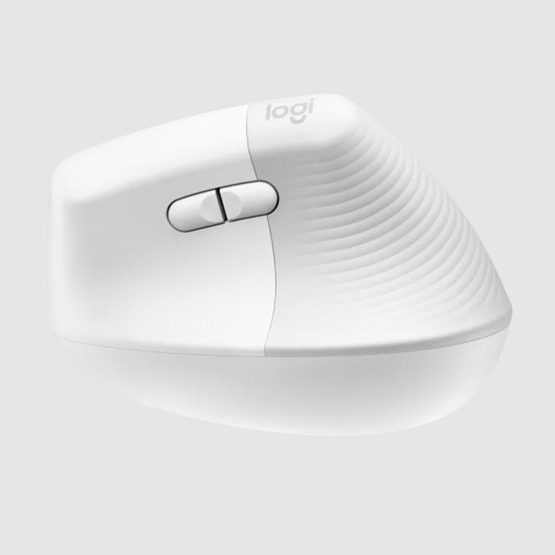 Logitech Lift Vertical Ergonomic W/L & BT Mouse - Pale Grey