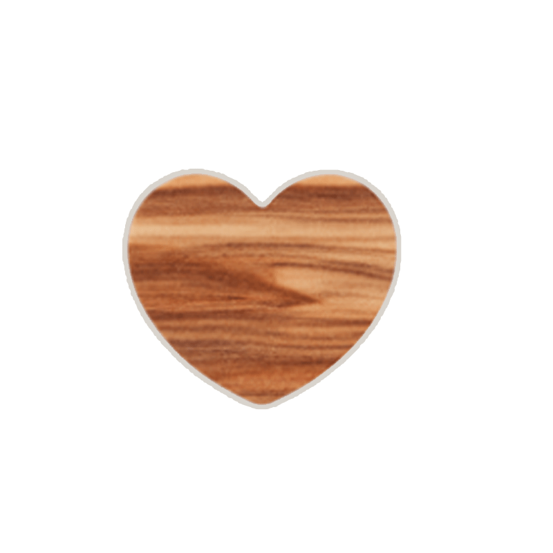 Man & Wood Smart Grip Heart Shape - Cappuccino (Heart)