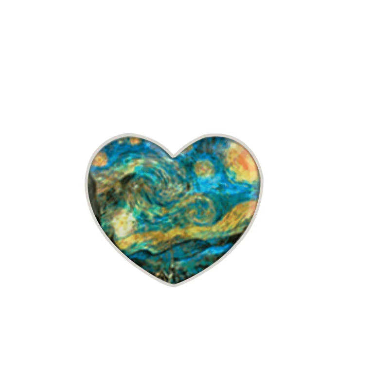Man & Wood Smart Grip Heart Shape - Starry Night (Heart) - Tashqila