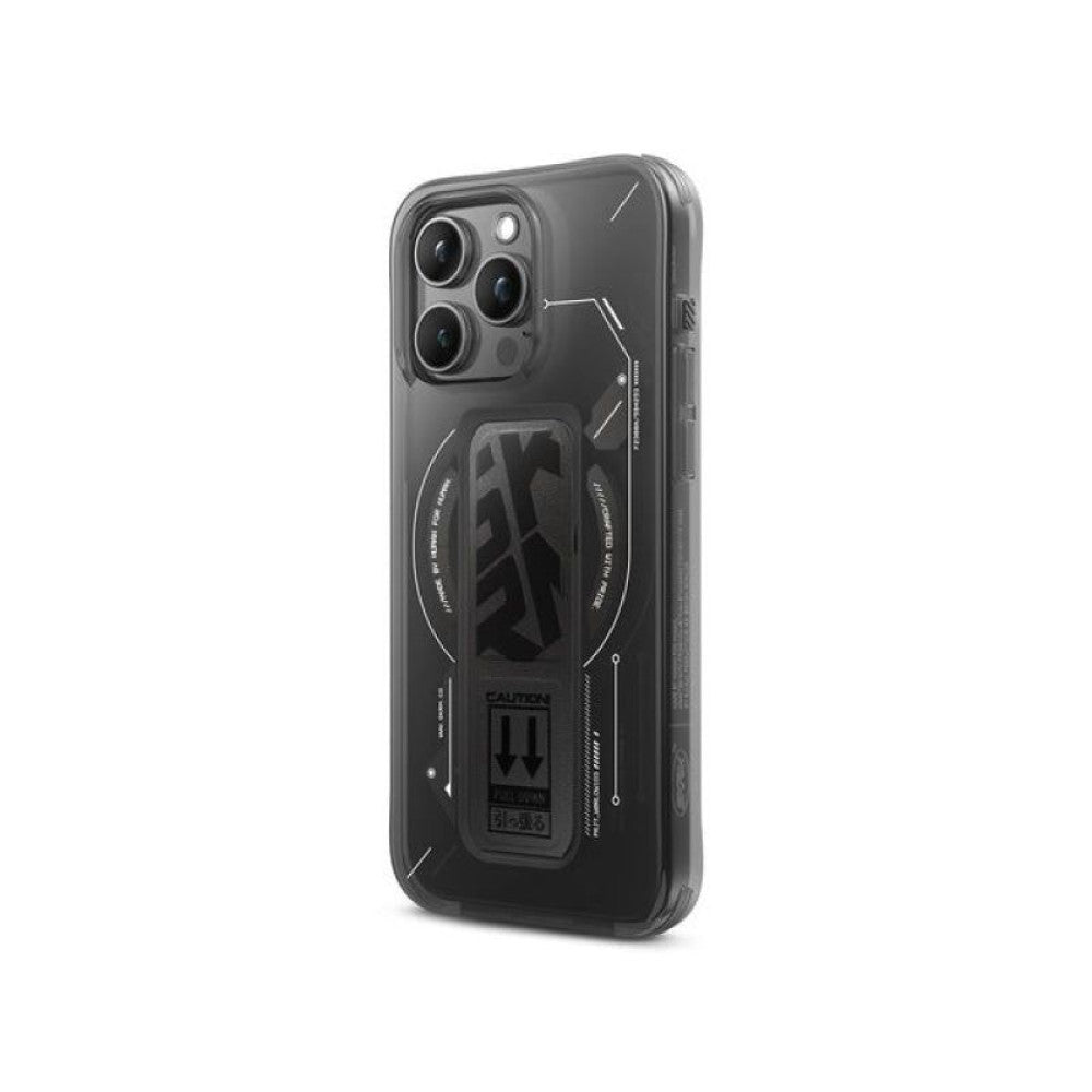 Skinarma iPhone 15 Pro Max Helio Mag-Charge + Grip-Stand - Black