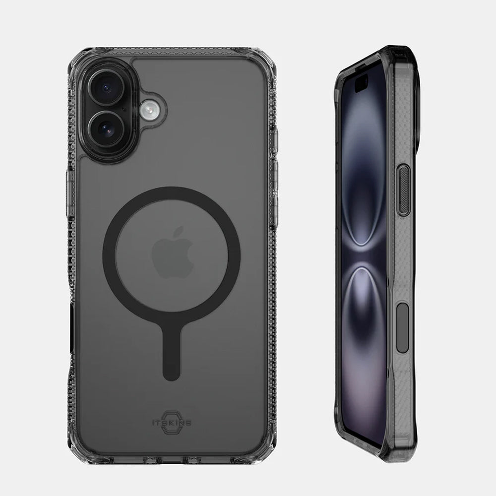 iPhone 16 Itskins Hybrid Vapor Touch Magsafe Case - Smoke