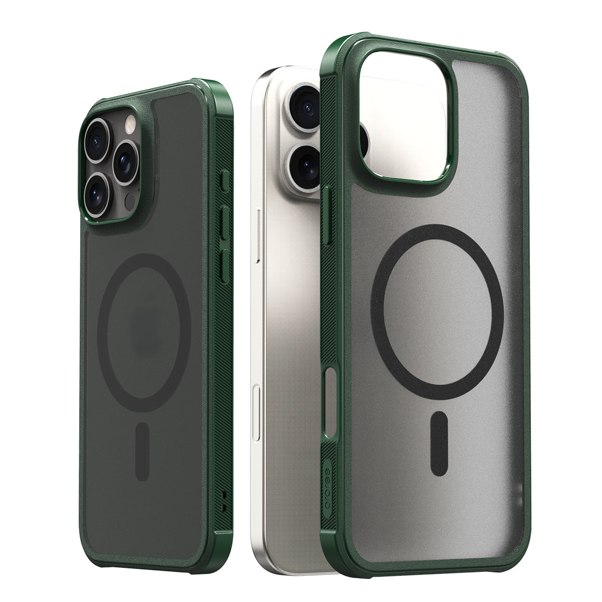 iPhone 16 Pro Max Araree Duple Armor Magsafe Cover - Green