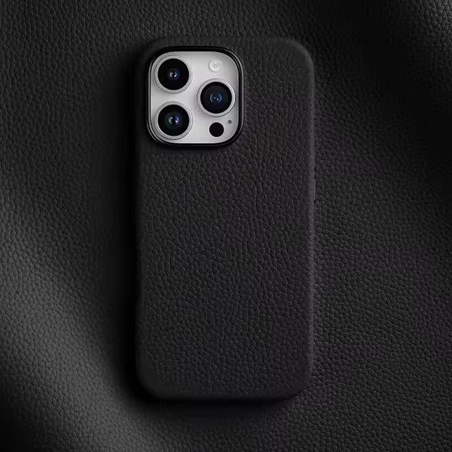 iPhone 16 Pro Melkco Origin Paris Premium Leather Magsafe Cover - Black