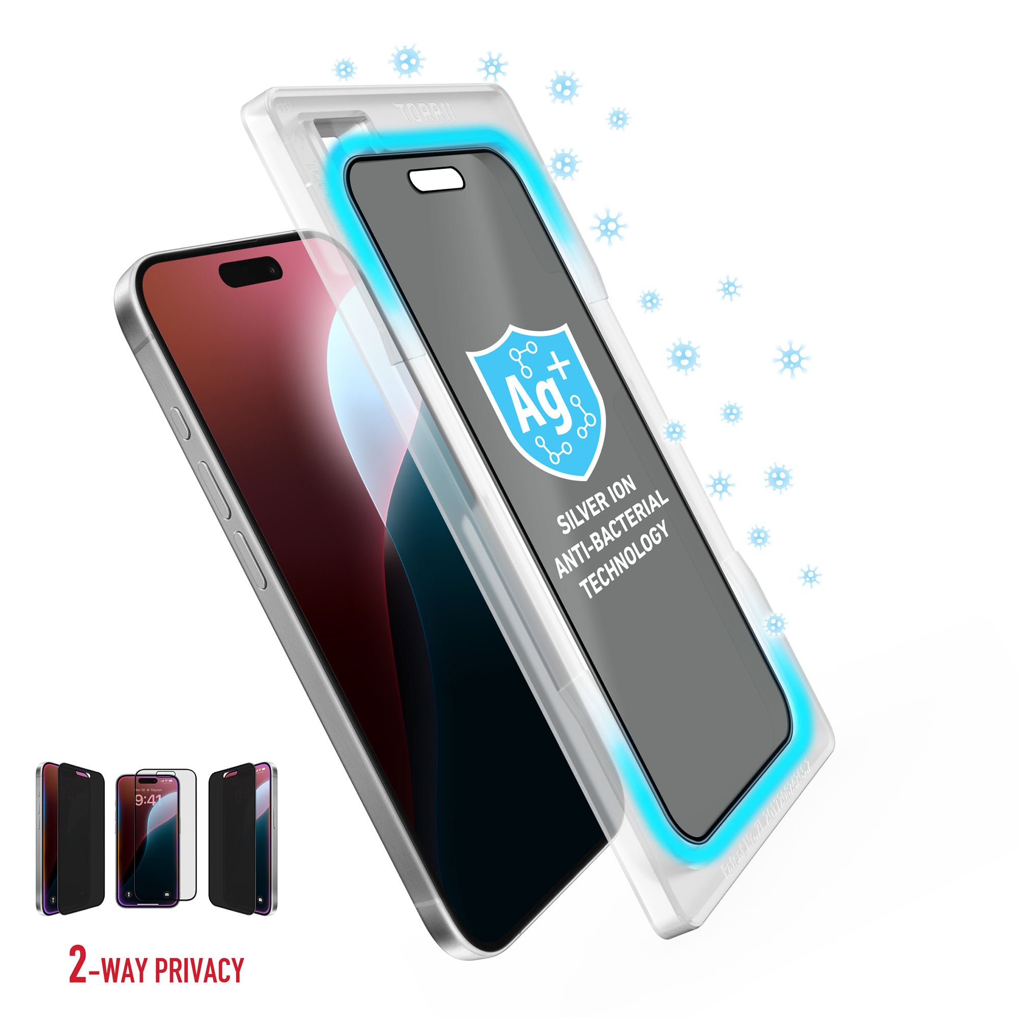 iPhone 16 Pro Torrii Bodyglass Screen Protector Glass - Privacy