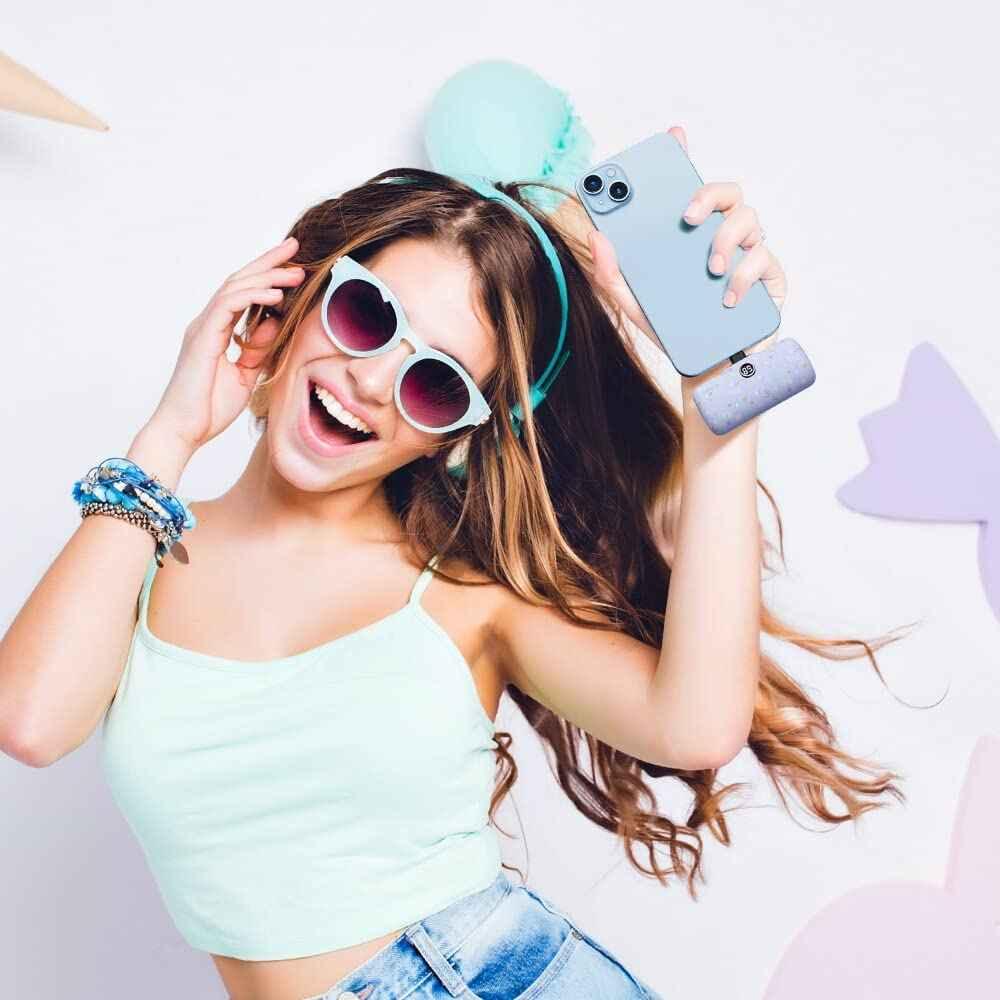 iWalk 4800mAh Lightning 20W Pocket Power Bank - Purple Pattern