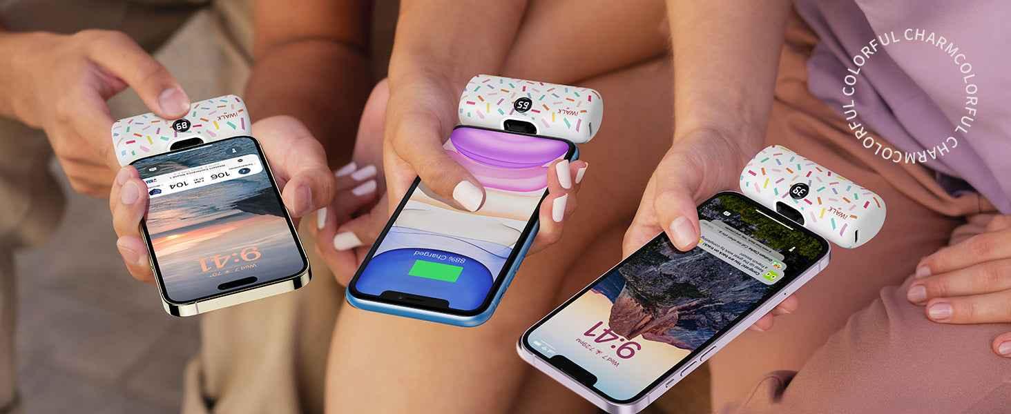 iWalk 4800mAh Lightning 20W Pocket Power Bank - Purple Pattern