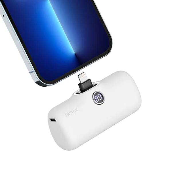 iWalk 4800mAh Lightning 20W Pocket Power Bank - White