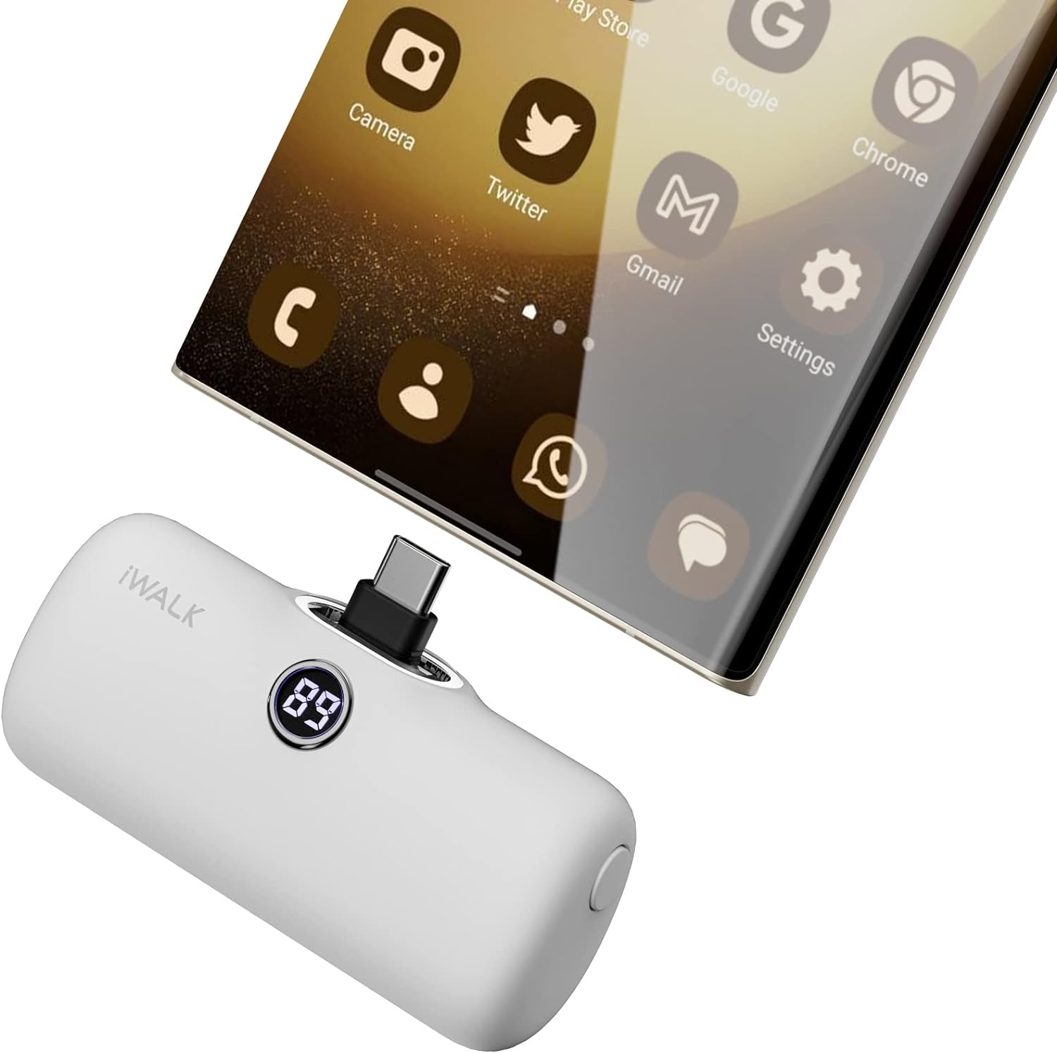 iWalk 4800mAh Type-C 20W Pocket Power Bank - White