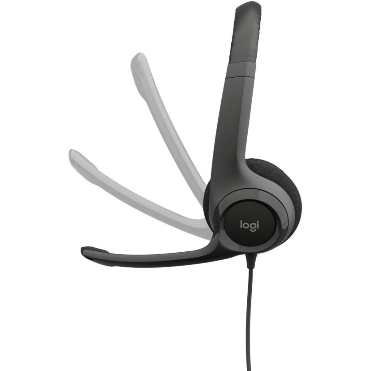 Logitech Headset H390 Wired, UC (USB-C) - Midnight Black product photo
