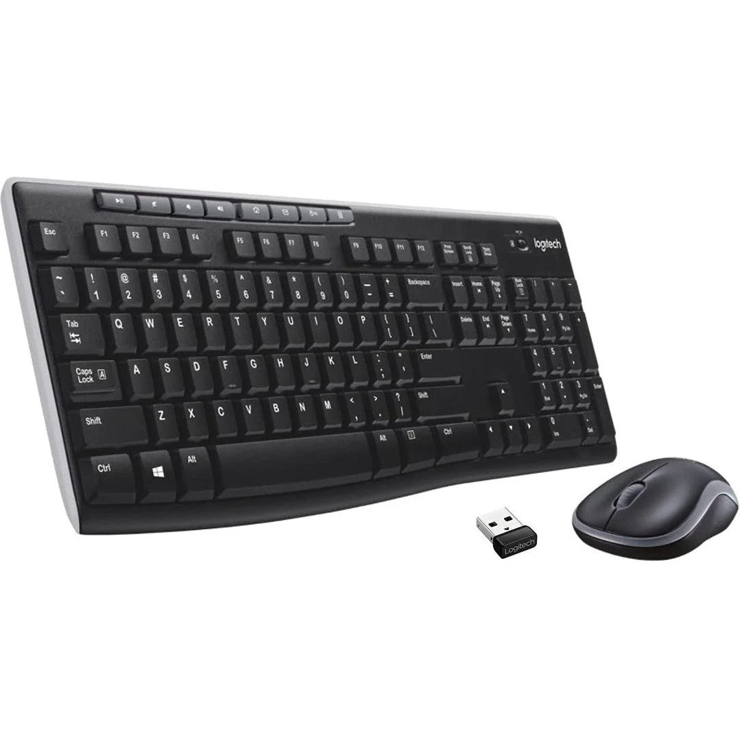 Logitech Wireless Keyboard & Mouse MK270 with Nano Receiver (Arabic/English) product photo
